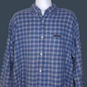 Vintage Polo Jeans Co Mens Ralph Lauren L Plaid Button-Down Flannel Shirt